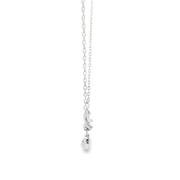 Aven Deer 925 sterling silver pendants chain earrings set